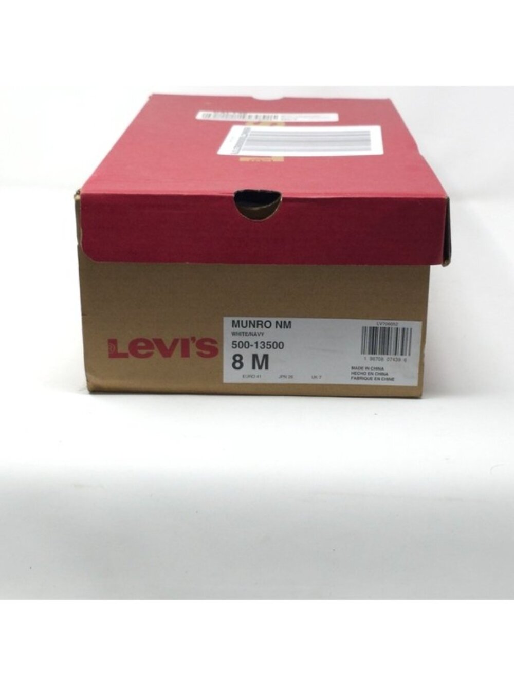Levi’s Munro Sneakers White/Navy Low Top Size 8M - Picture 9 of 9